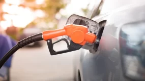 gas pump filling up car