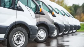 Fleet of commercial Vans.