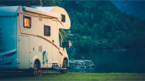 Parked rv.