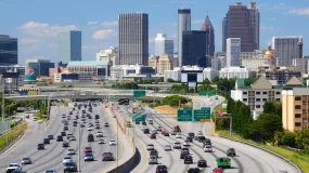 Driving a rental car in Atlanta